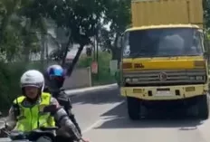 Nekat! Truk ODOL Masuk Kota Melintas Jalan Kebun Sayur, Petugas Gerak Cepat Putar Balik 