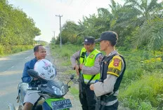 Polsek Rantau Alai Polres Ogan Ilir Lakukan Patroli di Jalan Lintas yang Rawan 