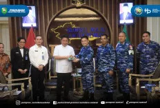 Ini yang Dibahas Gubernur Herman Deru   Bersama Danlanud Sri Mulyono Herlambang  