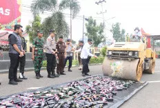  Operasi Pekat, Segini Jumah Botol Miras Beredar dan Dimusnahkan Polres Muba 