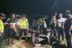 Cegah Aksi Kejahatan, Polsek Lalan Muba Lakukan Giat Patroli Stasioner di Lokasi Rawan 