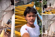 Rumah Hancur Tertimpa Crane Girder Proyek Flyover Bantaian 