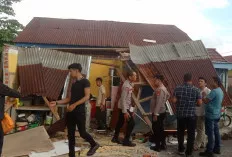 Ledakan Diduga dari Tabung Gas, Dapur Rumah Warga Lubuk Linggau Rata dengan Tanah