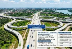 Junction Palembang Resmi Beroperasi, Perjalanan Antar Tol Kini Tanpa Keluar Gerbang