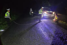 Ayah dan Anak Tewas dalam Kecelakaan di Jalan Raya Meranjat–Tanjung Batu