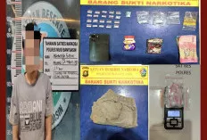 Polsek Keluang Bekuk Terduga Pelaku Pengedar Narkotika, Segini Jumlahnya   