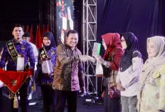 Pj Gubernur Elen Setiadi Launching Maskot PORNAS KORPRI XVII 2025 di Sumsel 