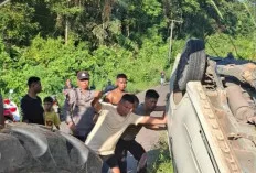 Mobil Pemudik Asal Batam Masuk Jurang di Musi Rawas, Satu Keluarga Selamat