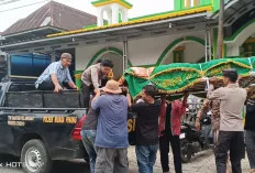 Sinergi Kemanusiaan, Personel Polres Empat Lawang Hadir di Tengah Kedukaan Masyarakat
