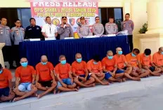 Operasi Sikat Musi I 2025, Polres Muratara Amankan 14 Preman dan 19 Pelaku Kejahatan Jalanan