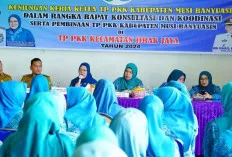 PJ Ketua TP PKK Kabupaten Muba Kunjungi TP PKK Kecamatan Jirak Jaya, Ini yang Disampaikan 