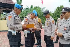  Propram Polres Musi Banyuasin Datangi Polsek Keluang, Periksa Seluruh Hp Anggota   