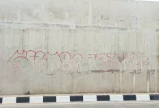 Waduh, Dinding Flyover Simpang Sekip Sudah Dipenuhi dengan Coretan Vandalisme
