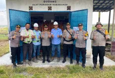 Polsek Keluang Cek Kesiapan Damkar PT. Hindoli Antisipasi Karhutbunlah