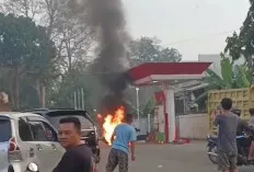 Heboh, Usai Isi Pertamax hingga Meluber, Yamaha NMAx Terbakar di SPBU 
