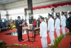 Bupati H M Toha Lantik Kades Antar Waktu dan Penjabat Kades Dalam Kabupaten Muba