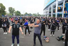 Wagub Cik Ujang Ajak Warga Lubuklinggau Budayakan Hidup Sehat Lewat Senam Bersama