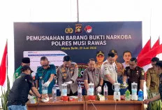 Polres Musi Rawas Musnahkan 2 Kilogram Sabu dan 20 Butir Ekstasi, Selamatkan Ribuan Generasi dari Narkoba