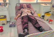  Aiptu Hadi Suhendra Donorkan Darah untuk Pasien di RSUD Ibnu Sutowo Baturaja