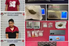 Operasi Gabungan di Pasar Bawah Lahat: Sabu 10,53 Gram dan Ganja 9,15 Gram Disita dari Tangan Bandar   