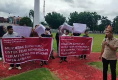 Puluhan Massa Tergabung Dalam GTRS Datangi Pemkab OKI, Ini yang Disampaikan