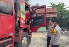 Mudik Lebaran 2026: Polres Muba Tindak Tegas Ratusan Truk Sumbu Tiga yang Nekat Melintas