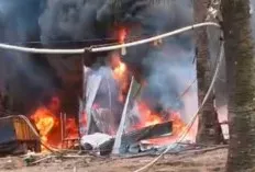 Sumur Minyak Ilegal di Keluang Terbakar, Kapolsek Bantah Keterlibatan Oknum Anggota