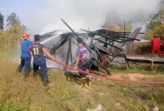 Satu Rumah di Balai Agung Sekayu Terbakar, Damkar Muba Bergerak Cepat