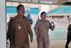 GOR Biduk Kajang Rusak Parah, Wabup OKI Janji Perbaikan Secepatnya