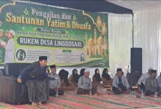 Rukem Desa Linggosari Gelar Pengajian Akbar dan Santuni Anak Yatim serta Kaum Duafa