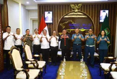 Terima Danlanal Baru, Herman Deru Tekankan Kolaborasi Bangun Pelabuhan Samudera Tanjung Carat