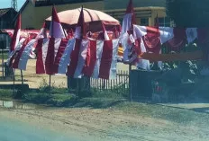 Jelang HUT RI ke-80, Omset Pedagang Bendera di Babat Toman Meningkat Drastis