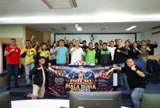 Nobar Piala Dunia dan Bansos, Ditlantas Polda Sumsel Perkuat Kemitraan Bersama Ojol