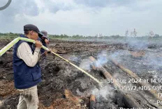 Puncak Musim Kemarau, 3 Hari Petugas Lakukan Pendinginan di Pangkalan Lampam 
