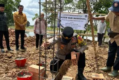 Pembangunan Dapur MBG Dimulai, Polsek Pemulutan Lakukan Pengawasan