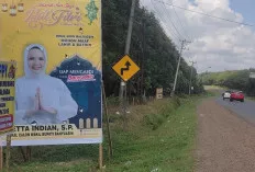 Siapa Dia? Wanita Cantik Mulai Sosialisasi Cakada di Banyuasin, Baliho Mulai Terlihat 