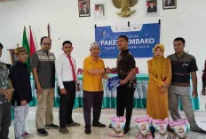 Medco E&P dan Wartawan di Kecamatan Lais Serahkan Sembako Bagi Disabilitas
