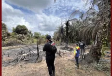 Warga Banyuasin Ini Diamankan ,  Terkait Kepemilikan Sumur Minyak Ilegal yang Terbakar