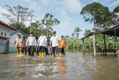 Bupati Muba Tinjau Lokasi Banjir di Kecamatan Sanga Desa