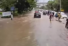  Hujan Sejam, Sejumlah Kawasan di Palembang Tergenang Banjir