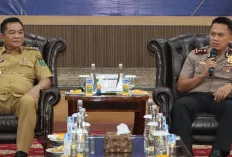 Perkuat Sinergitas, Kapolres Muba AKBP Ruri Prastowo Silaturahmi ke Bupati Muba