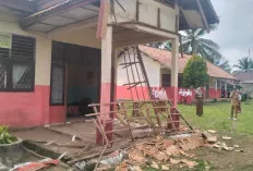  Teras Kantor SMPN 3 Banyuasin III Ambruk, Satu Murid Luka Ringan