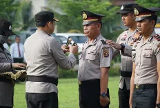 Puluhan Anggota Polres OKI Naik Pangkat, Kapolres Berpesan Begini 