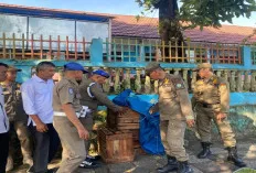 Satpol PP OKU Tertibkan PKL di Kawasan Rumkab hingga Pasar Atas