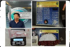 Digerebek di Rumahnya, Pengedar Sabu di Babat Banyuasin Simpan 100 Paket Narkoba