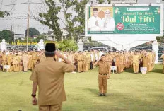 Pj Bupati Apriyadi Pimpin Apel Bersama Usai Libur Lebaran 2024, Ini Pesannya 