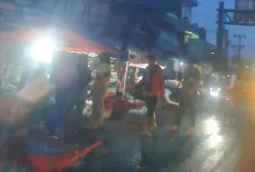 Pasar Pagi Sungai Lilin Makin Ramai di Bahu Jalintim, Pengendara Berharap Perhatian Pihak Terkait