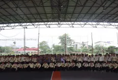 Kapolres Muba Pimpin Apel Ratusan Satpam di Stabel Berkuda Sekayu 