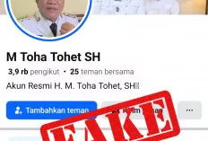 Waspada! Akun Facebook Palsu Catut Nama Bupati Muba dan Informasi Hoaks