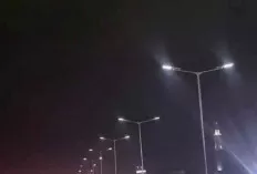 Hore! Kondisi Flyover Simpang Sekip Sudah Mulai Terang Benderang 